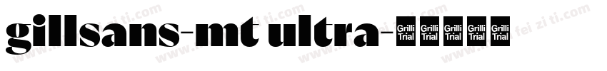 gillsans-mt ultra字体转换